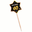 60th Birthday Party Picks Decoration 1