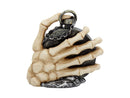 About Time Skeleton Hand and Pocket Watch Mantel Clock 14cm 4