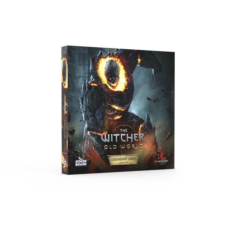 The Witcher Old World Legendary Hunt Board Game Expansion - New Game Mode with 7 Huge Boss Monsters! Fantasy Strategy Game for Adults, Ages 14+, 1-5 Players, 90-150 Min Playtime, Made by Go On Board