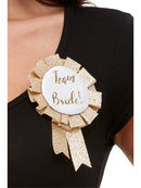 Team Bride Rosette Rose Gold Adult Wedding Accessory 1