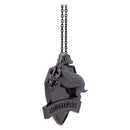 Harry Potter Hufflepuff Crest Silver Weighted Hanging Ornament 6cm 4