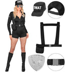 S.W.A.T.  Romper, Harness Belt With Utility Pouch, Hat, Badge 