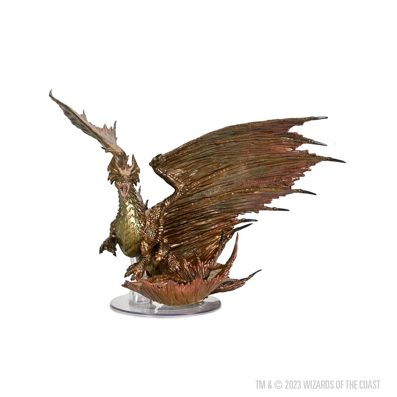 WizKids D&D Icons of The Realms: Adult Brass Dragon Dungeons and Dragons Miniatures