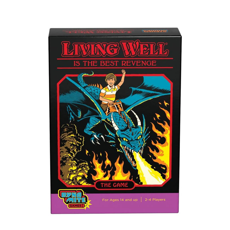 Cryptozoic Entertainment Living Well is The Best Revenge: Steven Rhodes Games VOL. 2 - Dark Retro Dice Card Game, Ages 14+, 2-4 Players, 15 Mins