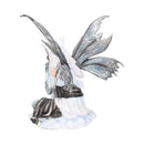 Fae Lore Winter Fairy Wearing Wolf Hide 30cm 4