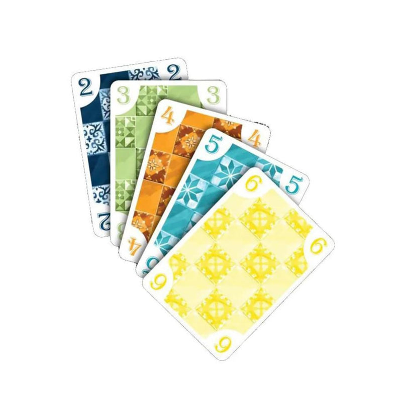 5211 Azul Edition Card Game - Fast-Paced Fun with Azul-Inspired Artwork, Strategy Game, Fun Family Game for Kids and Adults, Ages 8+, 2-5 Players, 20-30 Minute Playtime, Made by Plan B Games