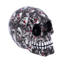 Set of 6 Bloodshot Red Eyed Skull Ornaments Medium 11cm Pack 4