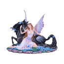 Spirit Bond Purple Pink Unicorn Fairy Companion Figurine 33cm 2