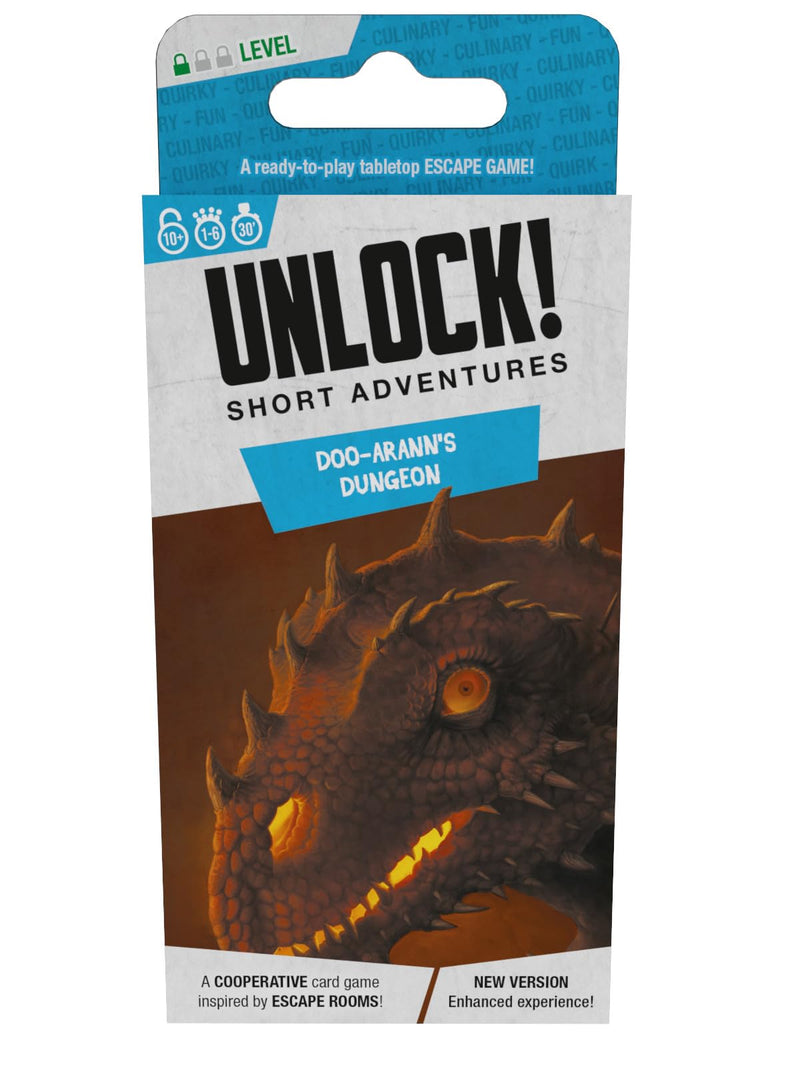 Space Cowboys | Unlock! Short 4 - Doo-Arann's Dungeon | Card Game | Ages 10+ | 1-6 Players | 30 Minutes Playing Time