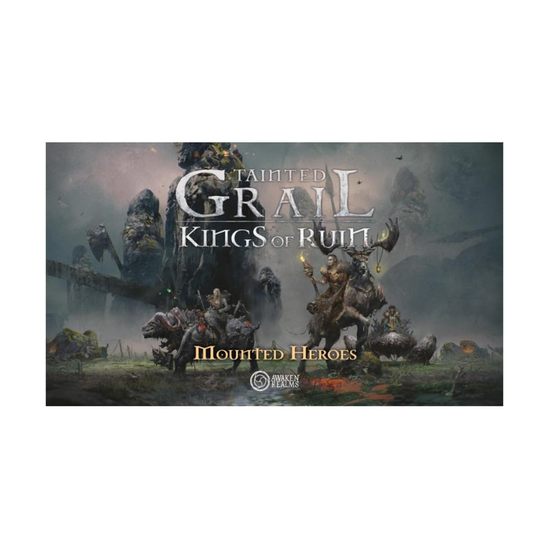 Awaken Realms Tainted Grail: Kings of Ruin Mounted Heroes Miniature Upgrade - Ride into Adventure on Epic Mounts! Ages 14+, 1-4 Players, 2-3 Hour Playtime, Made