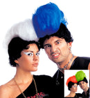 Punk Wig With Maxi Crest In Polybag - 4 Colors Ass.: Blue, White, Green, Red