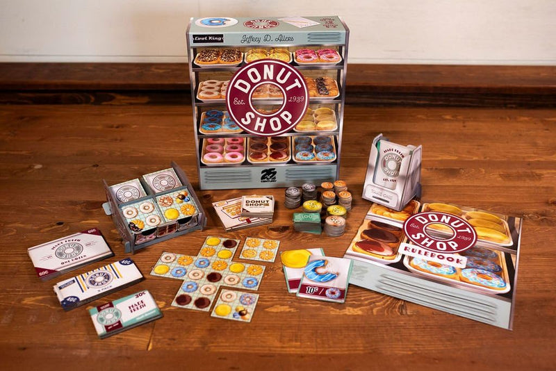 Donut Shop: Build Displays and Box Donuts - Strategy Board Game - 2 to 4 Players - 25th Century Games