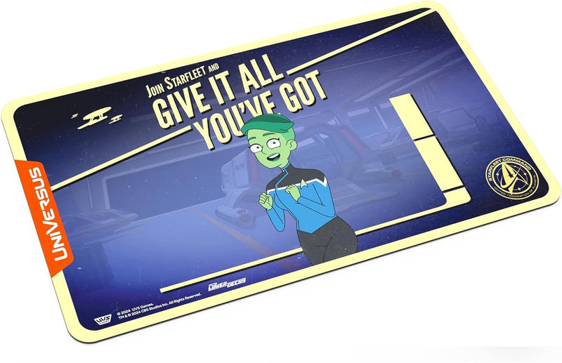 UniVersus: Star Trek: Lower Decks - D’Vana Tendi Playmat - 24 x 14 Neoprene Mat, Tabletop Card Game Accessory, UVS Games, Officially Licensed