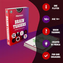 Ginger Fox Official Mensa Brainteasers Challenge Card Game - Prepare To Be Puzzled - Includes 50 Double-Sided Cards