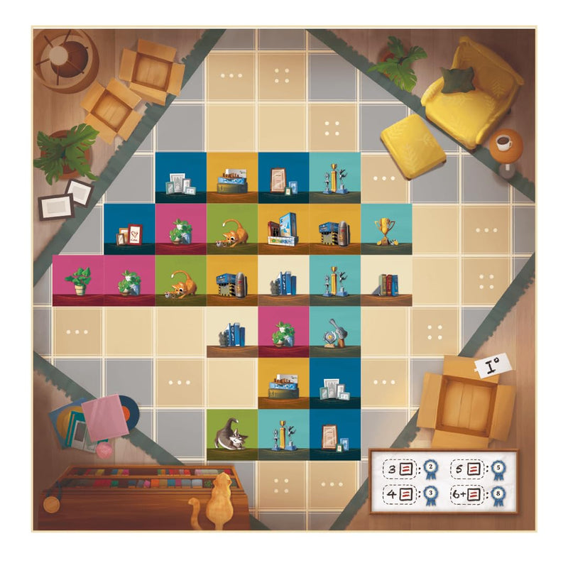 My Shelfie Board Game - Organize Your Shelf and Show Off Your Treasures! Strategy Game, Fun Family Game for Kids and Adults, Ages 8+, 2-4 Players, 30 Minute Playtime, Made by Lucky Duck Games