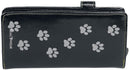 Black Lucky Cat Purse Embossed Eye Tail Wallet Large 18.5cm 4