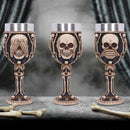 Three Wise Skeletons Goblet 20cm Skeleton 5