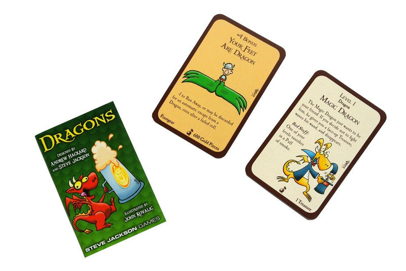 Steve Jackson Games Munchkin Dragons Card Game (Mini-Expansion) | 15 Cards | Adult, Kids, & Family Game | Fantasy Adventure Roleplaying Game | Ages 10+ | 3-6 Players | Avg Play Time 120 Min | from