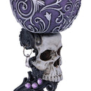 Deaths Desire Twin Skull Heart Set of Two Goblets 18.5cm 2 8