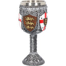 English Three Lions Shield St George Henry IV Wine Goblet 17cm 3