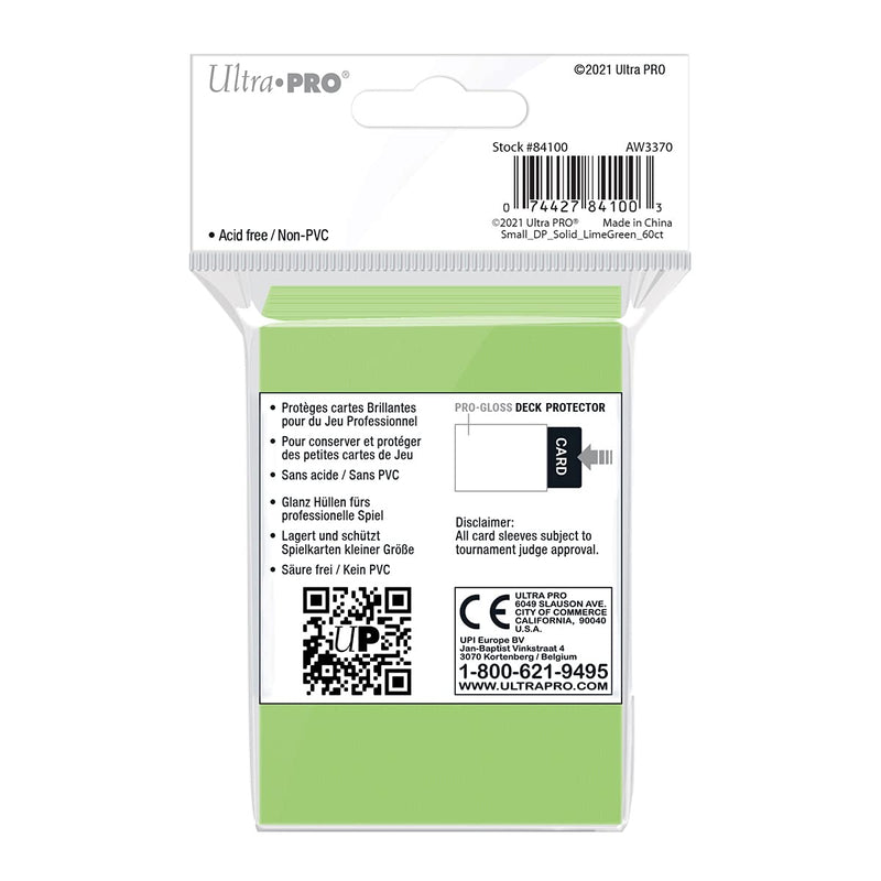 Ultra Pro Sleeves 60 d10 Card Game (Lime Green)