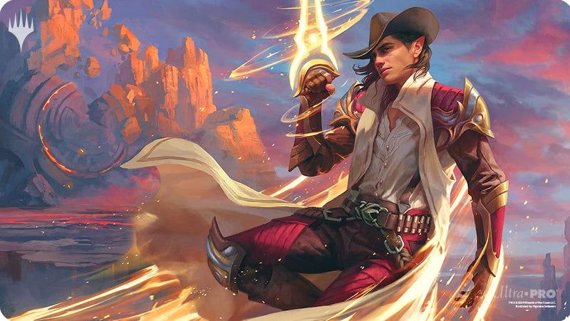 Ultra PRO - Outlaws of Thunder Junction Playmat Ft. Kellan for Magic: The Gathering, Limited Edition Unique Artistic Collectible Card Gaming TCG Playmat Accessory