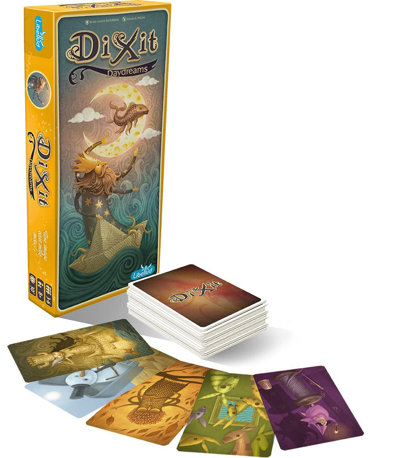 Dixit Daydreams Board Game EXPANSION - Surreal Artistry with 84 Enigmatic Cards! Creative Storytelling Game, Family Game for Kids & Adults, Ages 8+, 3-6 Players, 30 Min Playtime, Made by Libellud