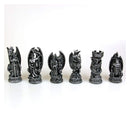 Raised Fantasy Kingdom Of The Dragon Chess Set With Corner Towers 43cm 3