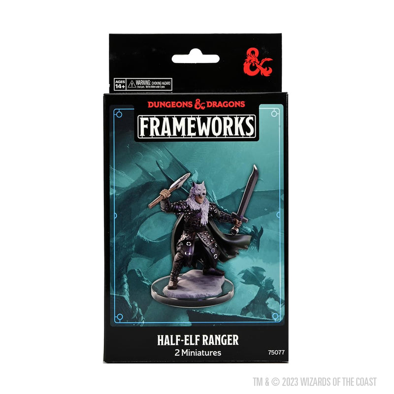 WizKids D&D Frameworks: Male Half-Elf Ranger - Unpainted and Unassembled