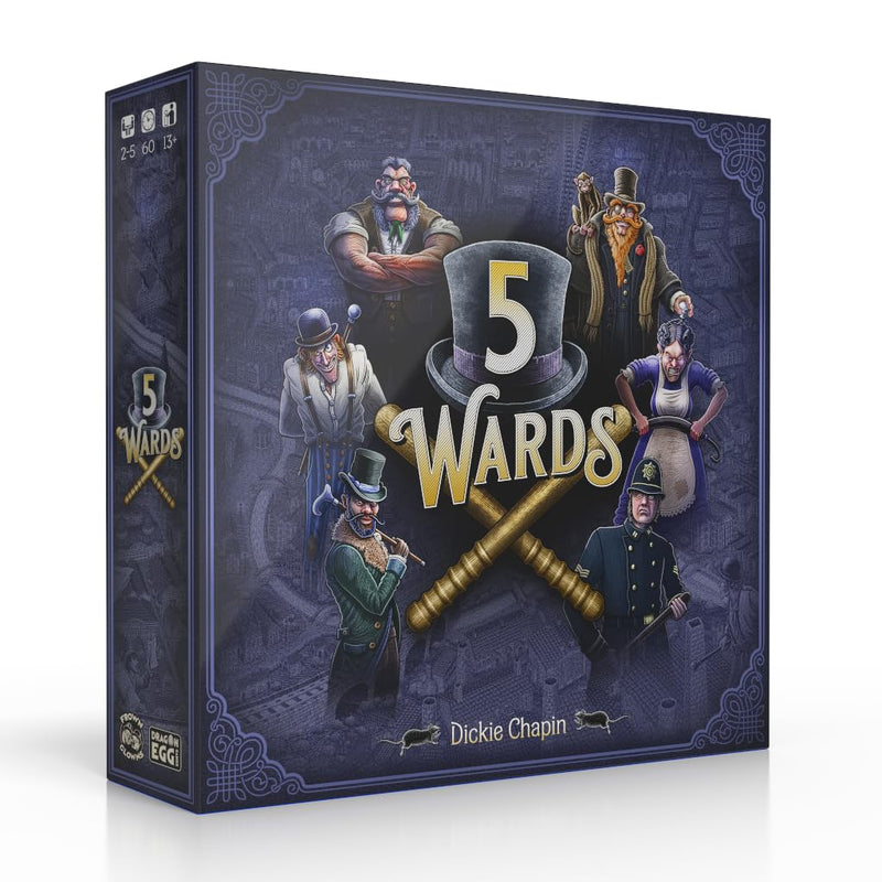 Frown Clowns 5 Wards Board Game | Competitive Strategy Game for Adults and Families | 2-5 Players, 60 Minutes, Ages 13+