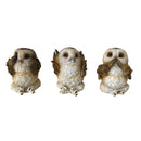 Three Wise Brown Owls 7.5cm 1