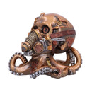Octo Respiration Bronze Steampunk Skull 18cm 3