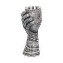 Medieval Knight Gauntlet Wine Goblet Hand Painted 23cm 6