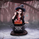 Althea Witch figurine with Flame Cauldron 16cm 7