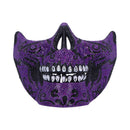 Jewelled Masquerade Purple 17.5cm Day of the Dead Mask for Cosplay 2