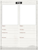 Renegade Game Studios: Werewolf - The Apocalypse 5th Edition Roleplaying Game Expanded Character Sheet Journal - RPG Book, Session Record Sheets