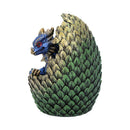 Blue Geode Home Glittering Hatchling and Egg Figurine 10.7cm 2