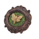 Moth Macabre Baroque Framed Deaths Head Wall Plaque 22.3cm 3