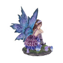 Akina Figurine Purple Blue Floral Fairy Ornament 10cm 6