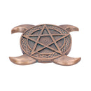 Bronze Triple Moon Pentacle Incense Burner 15.5cm 2