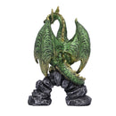 Haranu Green Metallic Dragon Figurine 15.5cm 5