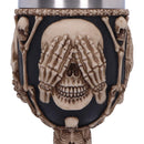 Three Wise Skeletons Goblet 20cm Skeleton 3