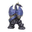 Acko Metallic Blue Dragon Figurine 15.5cm 5