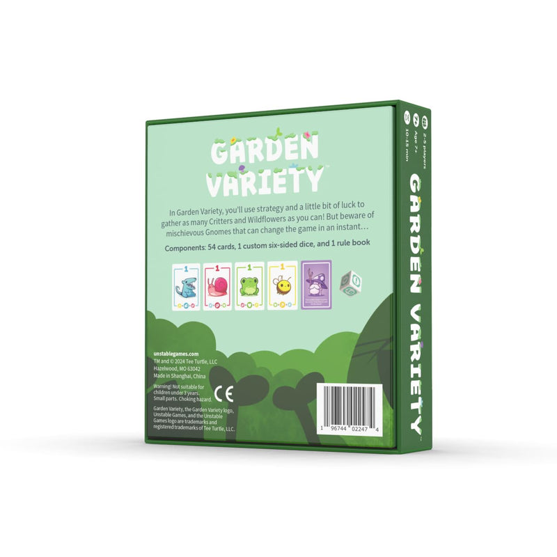 Unstable Games - Garden Variety Base Game - A Quirky, Easy to Learn Card Game for Kids, Teens, Adults - 2-5 Players, Ages 7+