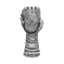 Medieval Knight Gauntlet Wine Goblet Hand Painted 23cm 1