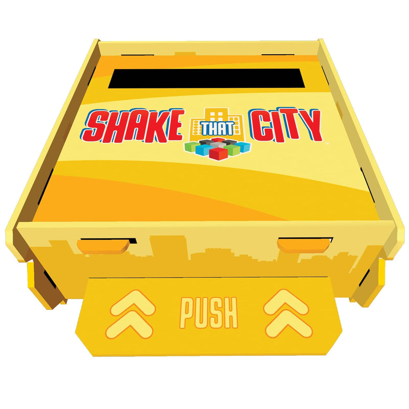 AEG Shake That City | Design The Best City Block by selecting a Pattern from The Cube Shaker | Family Puzzly Tile-Laying Game | 1-4 Players | Ages 10+