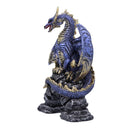 Acko Metallic Blue Dragon Figurine 15.5cm 3