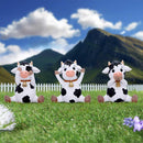 Three Wise Cows Figurines 9cm 5