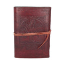 Tree Of Life Bound Red Leather Embossed Journal 18 x 25cm 5