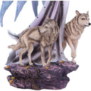 Lina Small Fairy Figurine with Wolves and Forest Detail 26.5cm 6